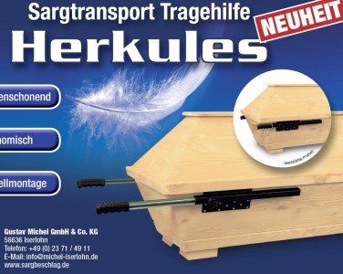 Neu: Bestatter Tragehilfe Herkules für Särge