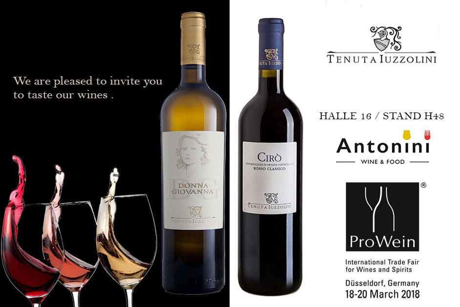 Pro Wein 2018 Tenuta Iuzzolini Halle 16 Stand 18